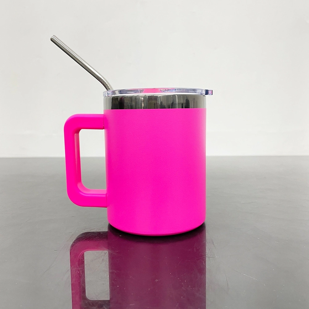 KOCDAM 25 Pack USA Warehouse 10oz Black Plated Lowball Metal Tumblers for Laser Engraving With Removable Plastic Handle Water Cups With Magnetic Lids and Stainless Steel Straw