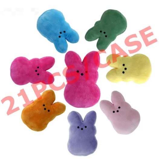 KOCDAM 21pack Easter Peeps 8in Bunny Doll Mixed colors