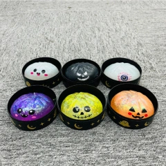 KOCDAM 72 Pack USA Warehouse Halloween Maltose Slow Rising Glow In The Dark Sugar Dumpling Squishy Stress Relief Fidget Toys for Kids