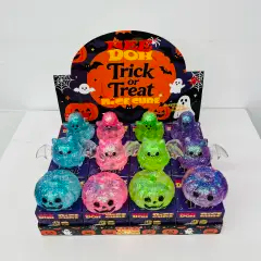 72 Pack KOCDAM USA Warehouse Halloween Needoh Style Pumpkin Bat Ghost Slow Rising Squishy Stress Relief Fidget Toys for Kids