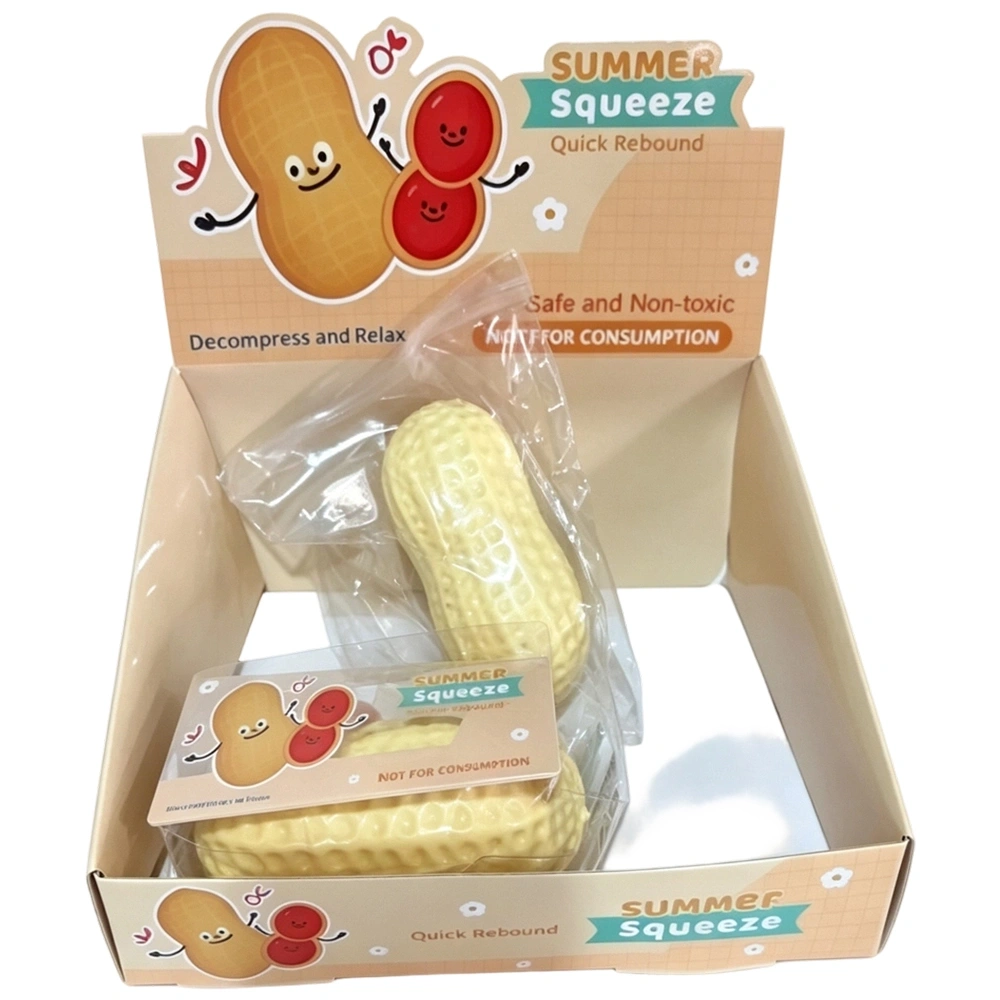 72 Pack KOCDAM USA Warehouse Crunchy Peanut Block‑Filled Crinkle Sound Squishy ASMR Stress Relief Fidget Toys for Kids