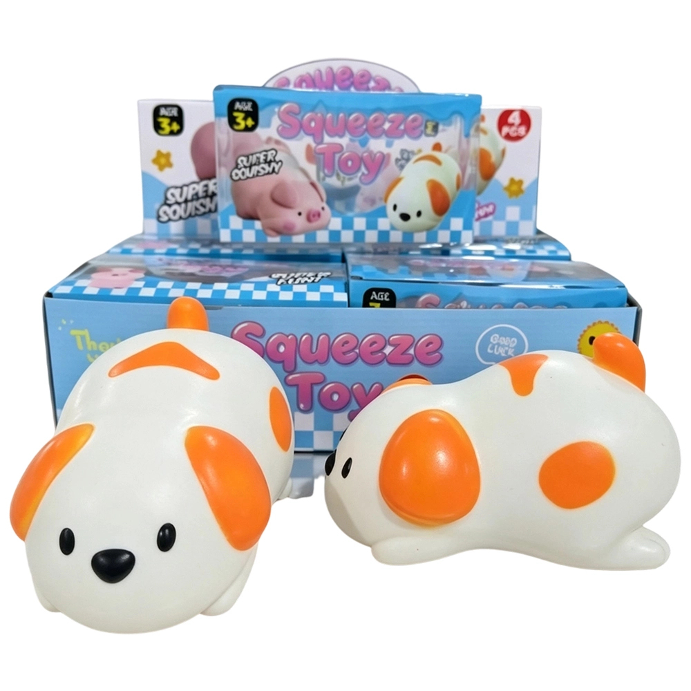 16 Pack KOCDAM USA Warehouse Giant Flop‑Down Dog Squishy ASMR Stress Relief Fidget Toys for Kids