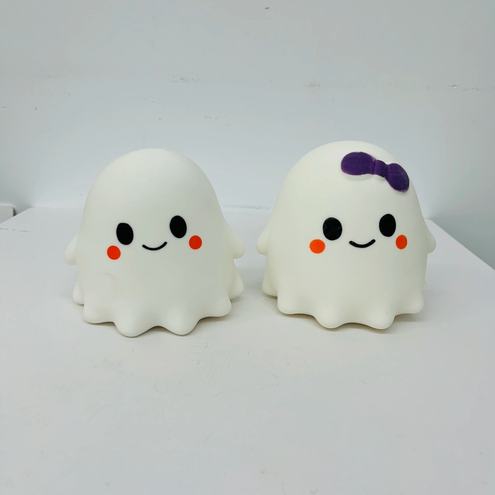 24 Pack kocdam USA Warehouse CRAZY FUN 13.5*13cm Cute Halloween Ghost Squishy Stress Relief Fidget Toy for Kids