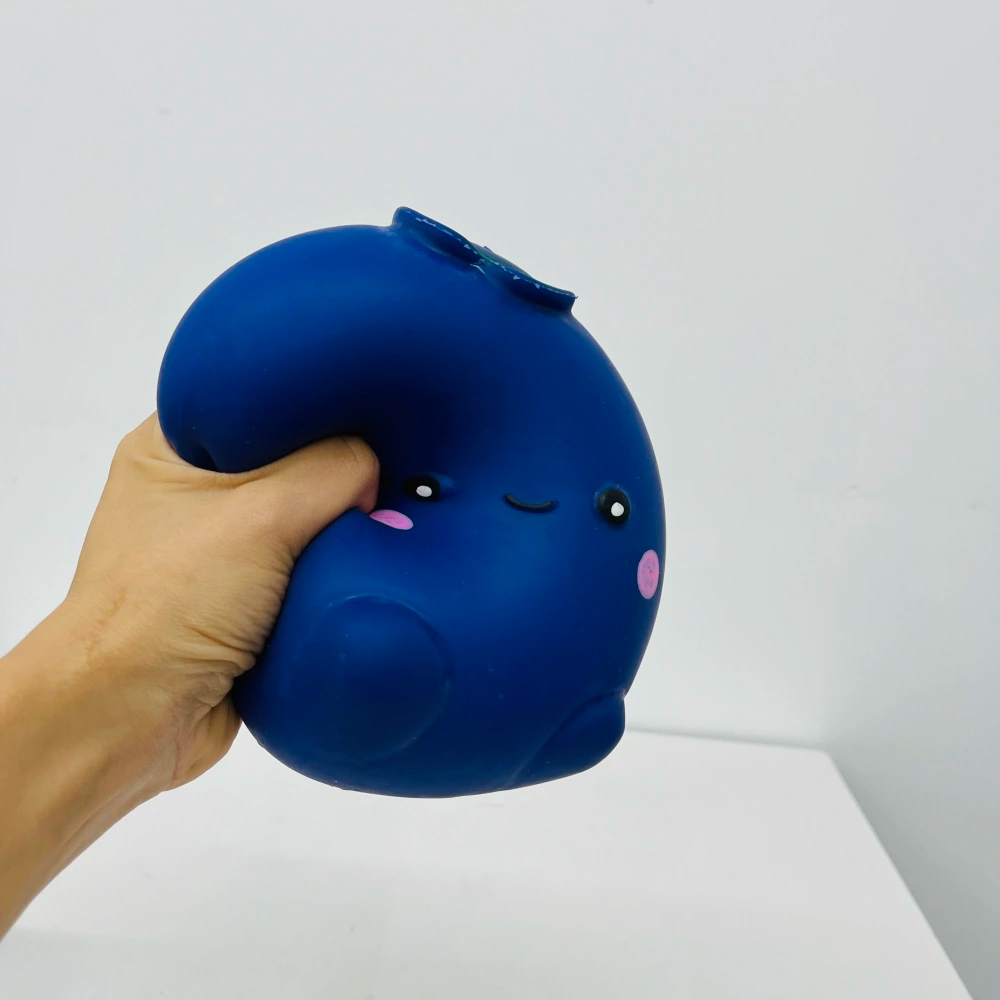 24 Pack kocdam USA Warehouse TPR Soft Stretchable Jumbo Blueberry Realistic Fruit Shape Squeeze Squishy Stress Relief Fidget Toys for Kids