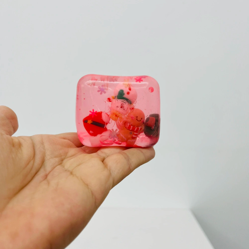 60 Pack kocdam USA Warehouse Needoh Style Nice Cube Sugar Squishy Stress Relief Fidget Toys with Christmas Decorations for Kids