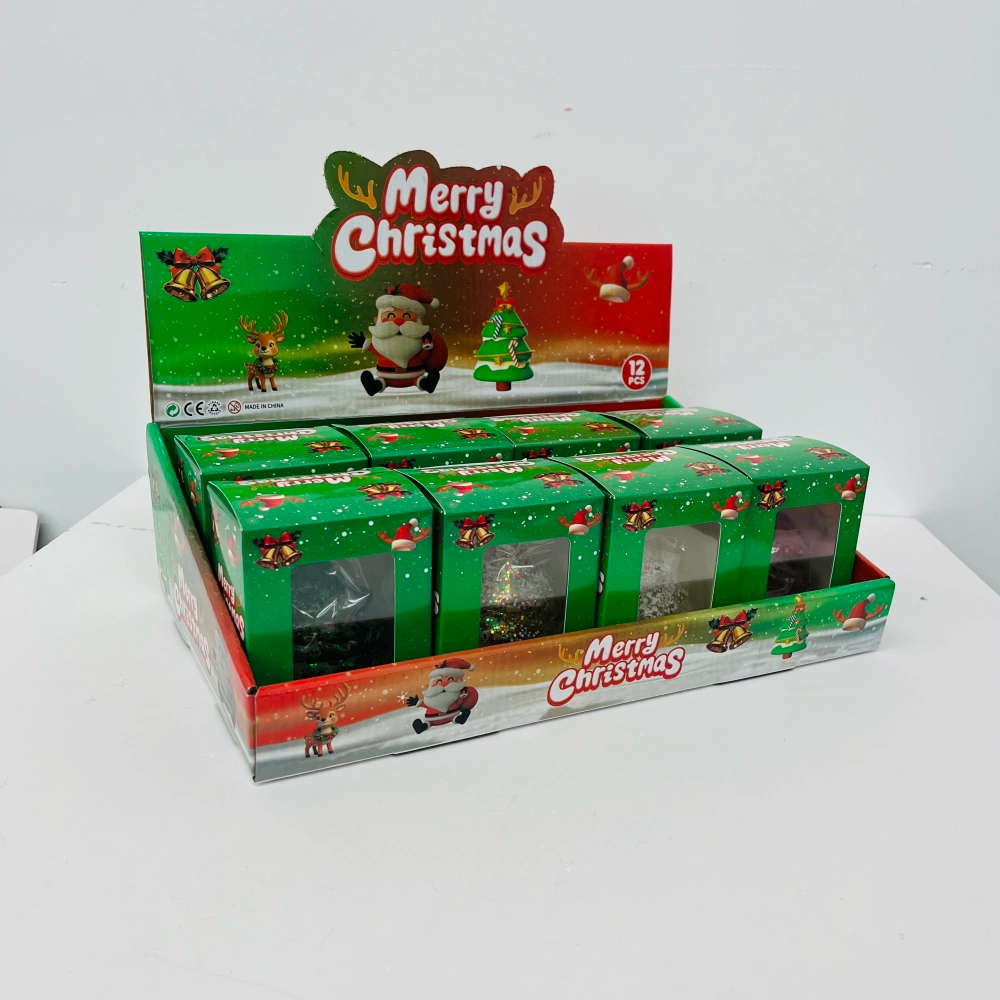 72 Pack KOCDAM USA Warehouse Maltose Slow‑Rising Glitter Christmas Tree Squishy Stress Relief Fidget Toys for Kids