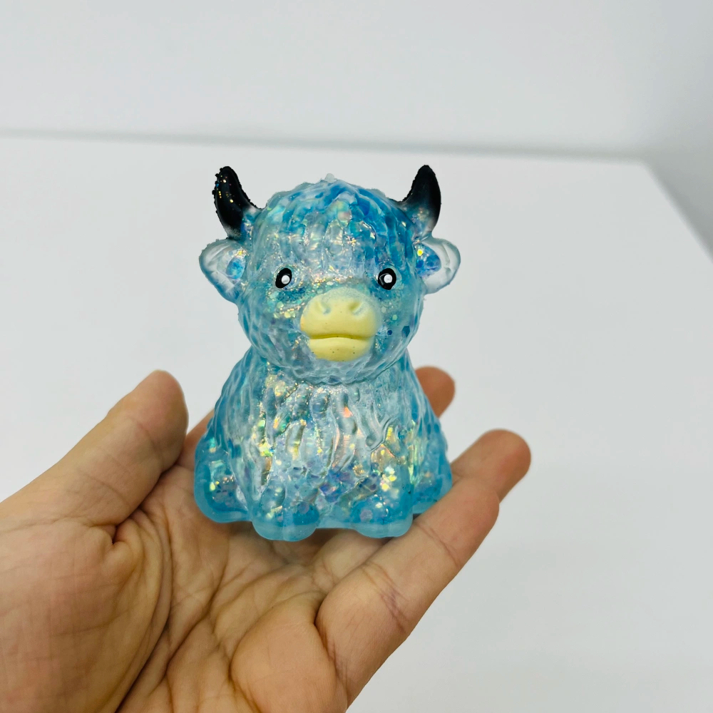 72 Pack KOCDAM USA Warehouse Maltose Slow‑Rising Farm Animal Squeeze Highland Cow Squishy Stress Relief Fidget Toys for Kids