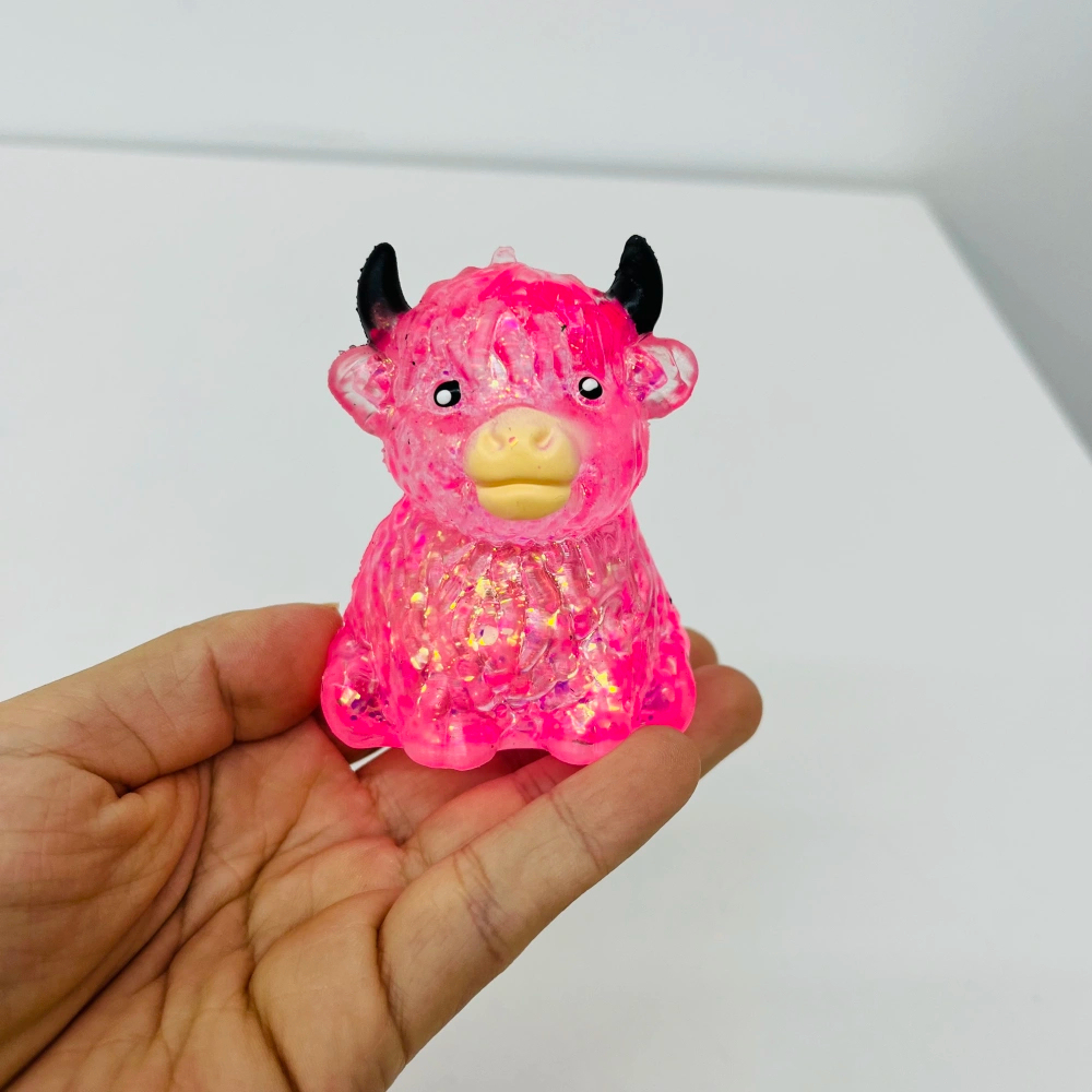 72 Pack KOCDAM USA Warehouse Maltose Slow‑Rising Farm Animal Squeeze Highland Cow Squishy Stress Relief Fidget Toys for Kids