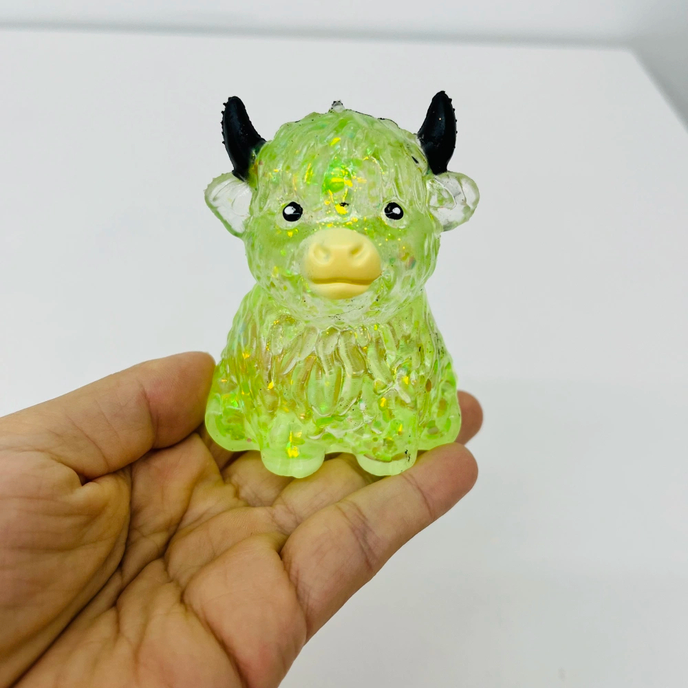 72 Pack KOCDAM USA Warehouse Maltose Slow‑Rising Farm Animal Squeeze Highland Cow Squishy Stress Relief Fidget Toys for Kids