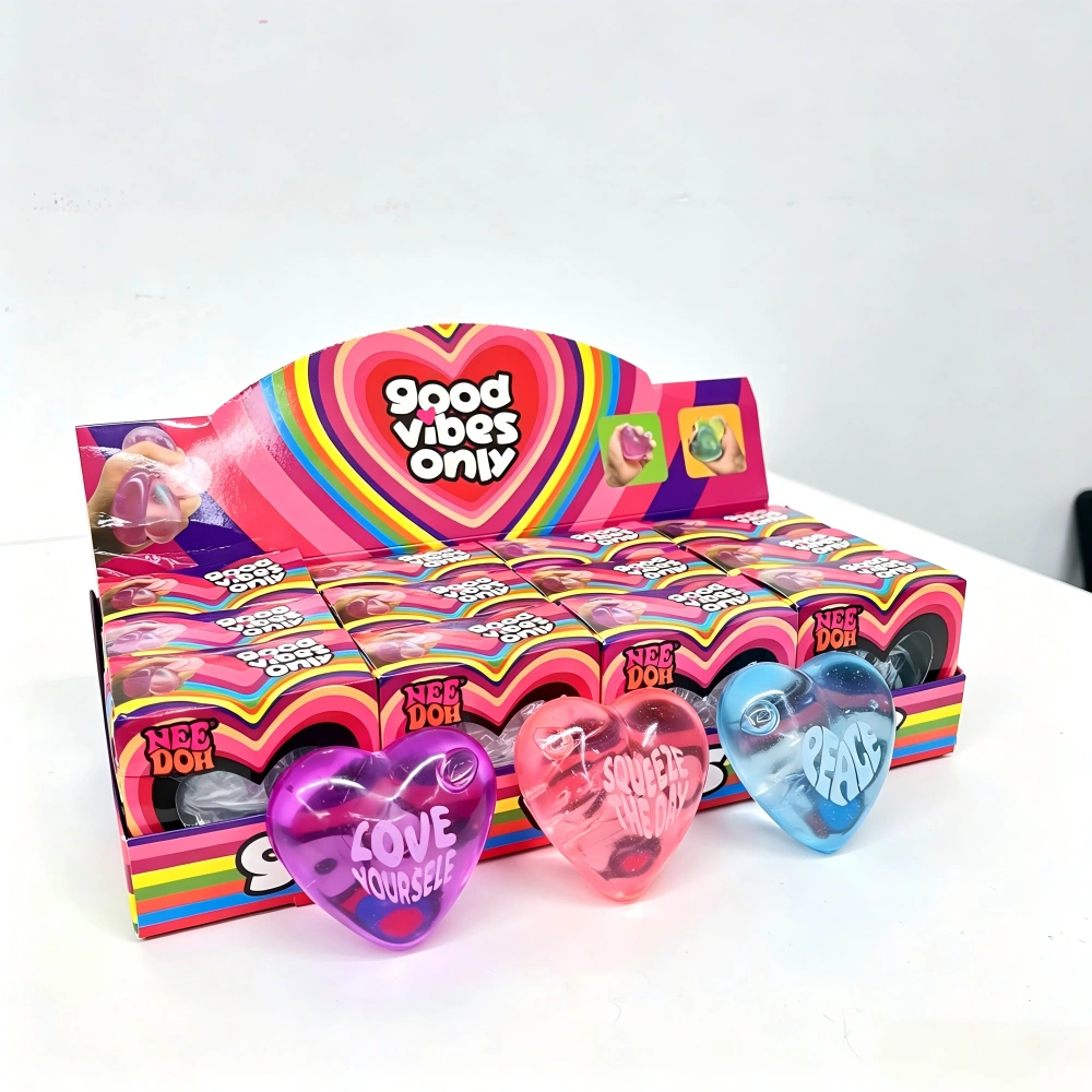 72 Pack kocdam USA Warehouse Slow-Rising Maltose Filling Needoh Style Squeeze Sweet Heart Squishy Stress Relief Fidget Toy for Kids