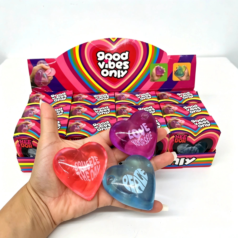 72 Pack kocdam USA Warehouse Slow-Rising Maltose Filling Needoh Style Squeeze Sweet Heart Squishy Stress Relief Fidget Toy for Kids