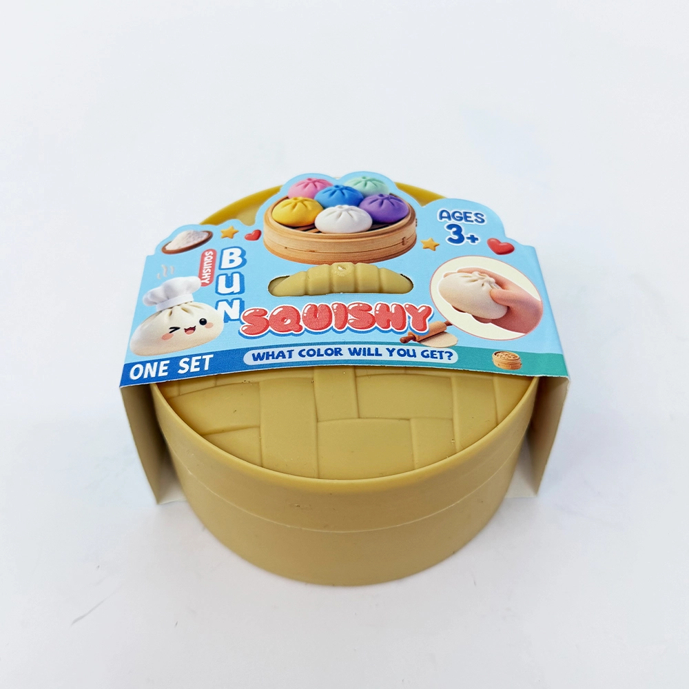 72 Pack kocdam USA Warehouse 8.5cm Maltose Glitter Slow Rising Multi-color Sugar Dumpling Stress Relief Squishy Toys with Steamer