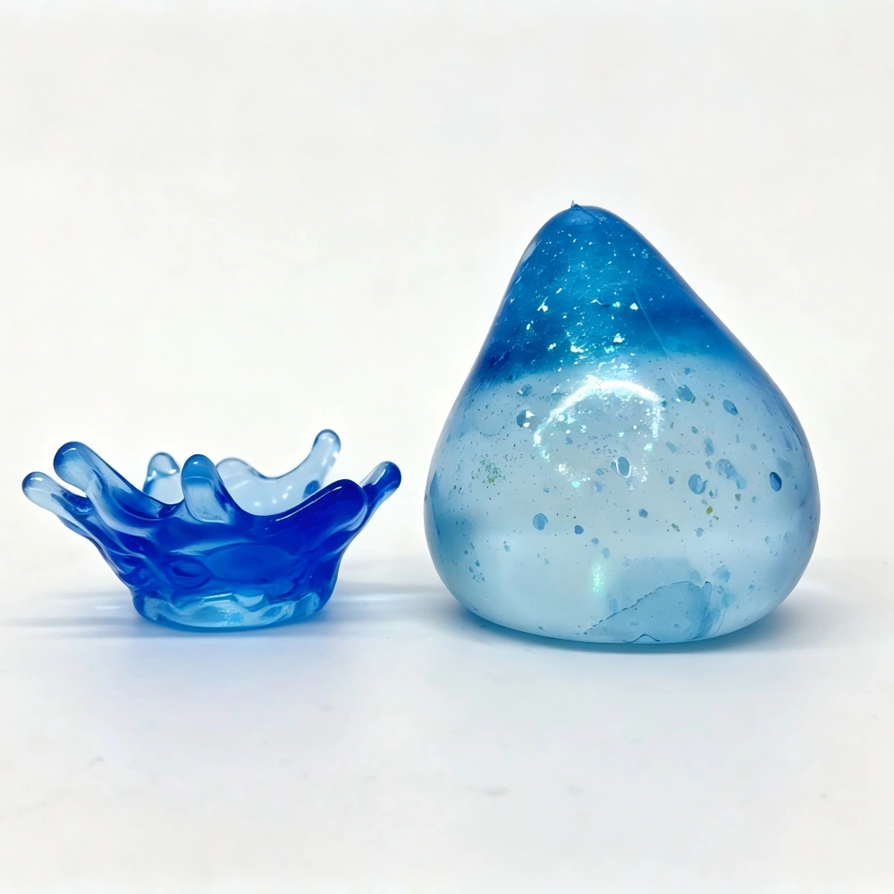 60 Pack kocdam USA Warehouse Maltose Filled Cute Water Drop Squishy Stress Relief Fidget Toy for Kids