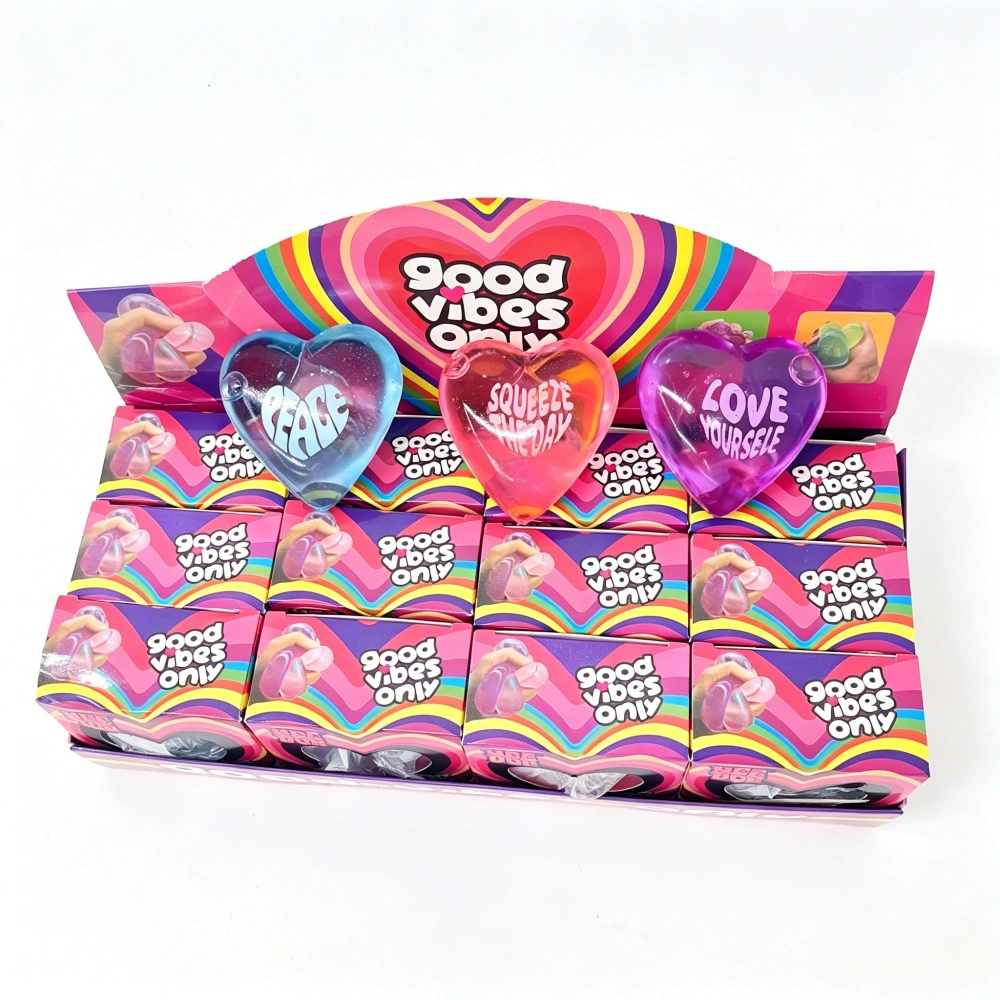 72 Pack kocdam USA Warehouse Slow-Rising Maltose Filling Needoh Style Squeeze Sweet Heart Squishy Stress Relief Fidget Toy for Kids