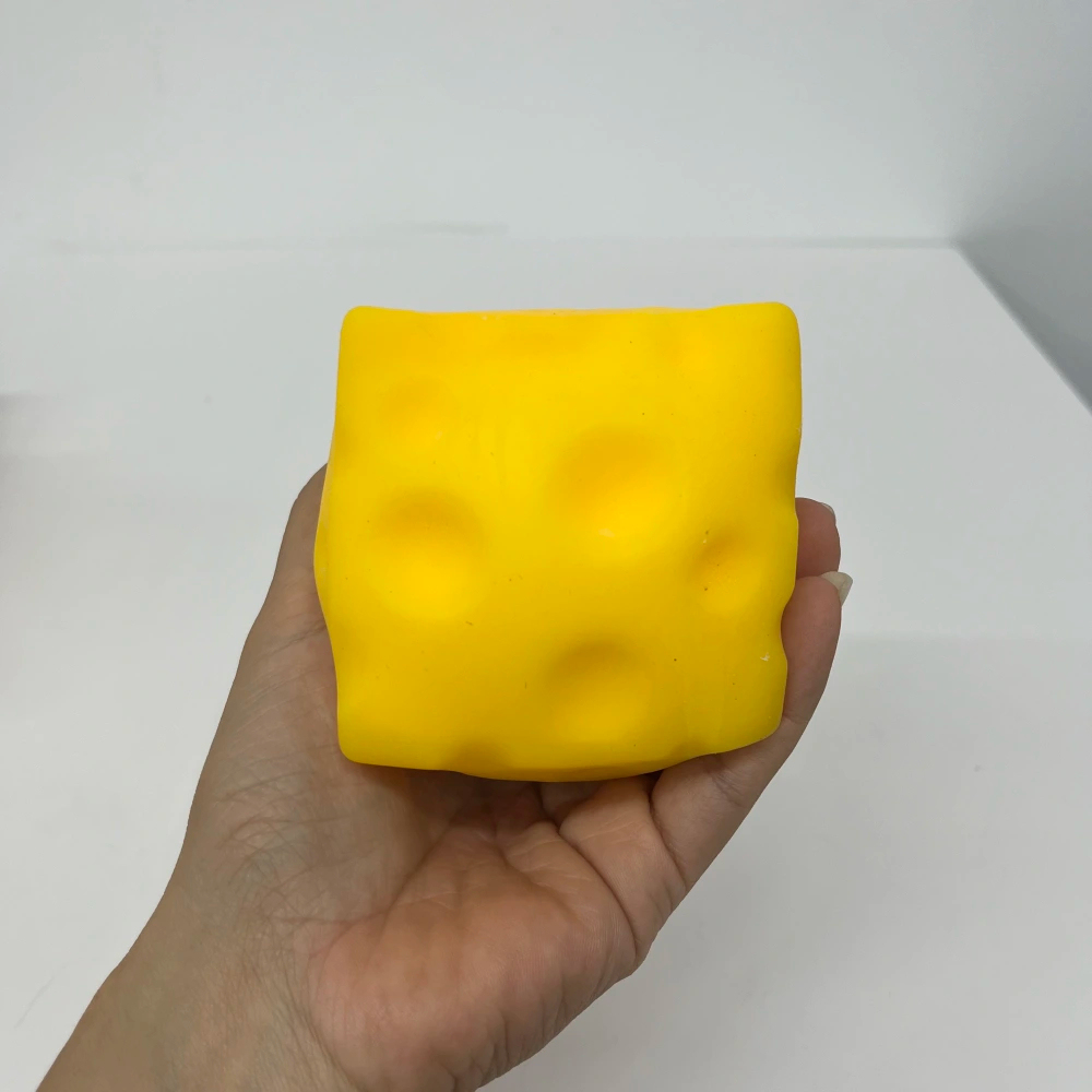 72 Pack KOCDAM USA Warehouse 7.5cm Flour Filled Cheese Squishy Stress Relief Fidget Toy for Kids