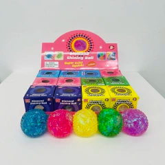 72 Pack kocdam USA Warehouse NeeDoh Style Diamond Shining Balls Squishy Stress Relief Fidget Toys for Kids