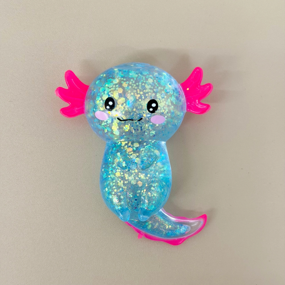 96 Pack kocdam USA Warehouse Glitter Squishy Axolotl Fidget Stress Relief Toy
