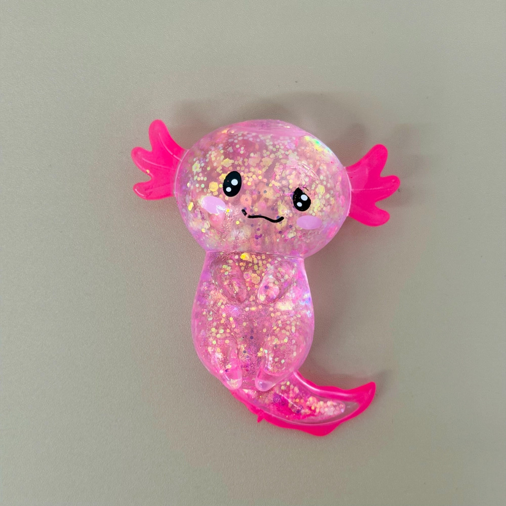 96 Pack kocdam USA Warehouse Glitter Squishy Axolotl Fidget Stress Relief Toy