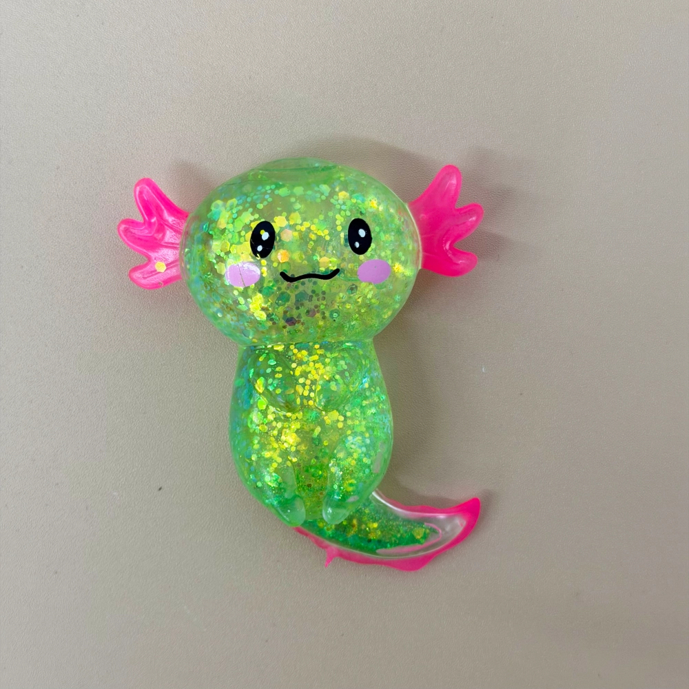 96 Pack kocdam USA Warehouse Glitter Squishy Axolotl Fidget Stress Relief Toy