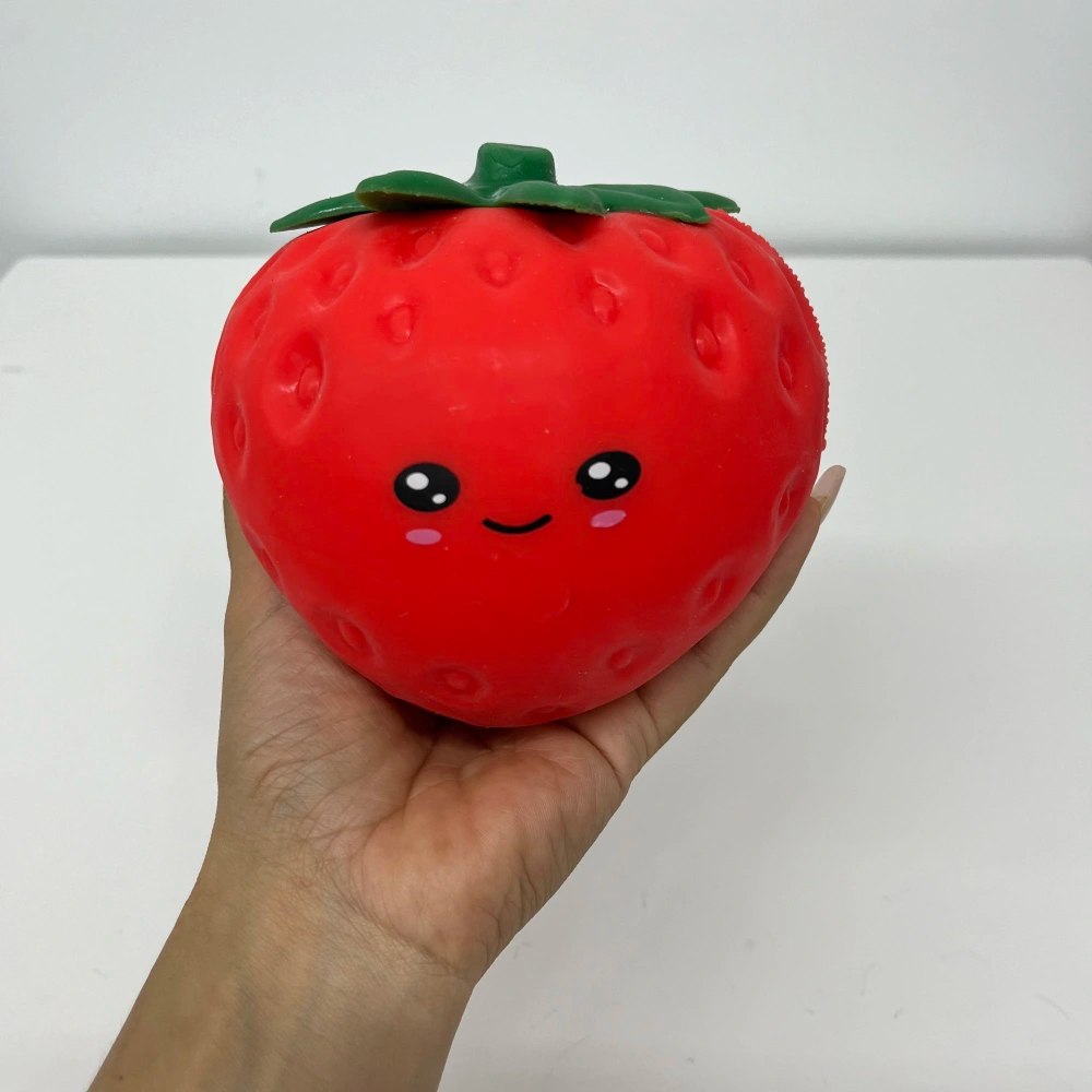 24 Pack kocdam USA Warehouse 15cm*12cm Jumbo Emoji Strawberry Squishy Stress Relief Fidget Toy for Kids