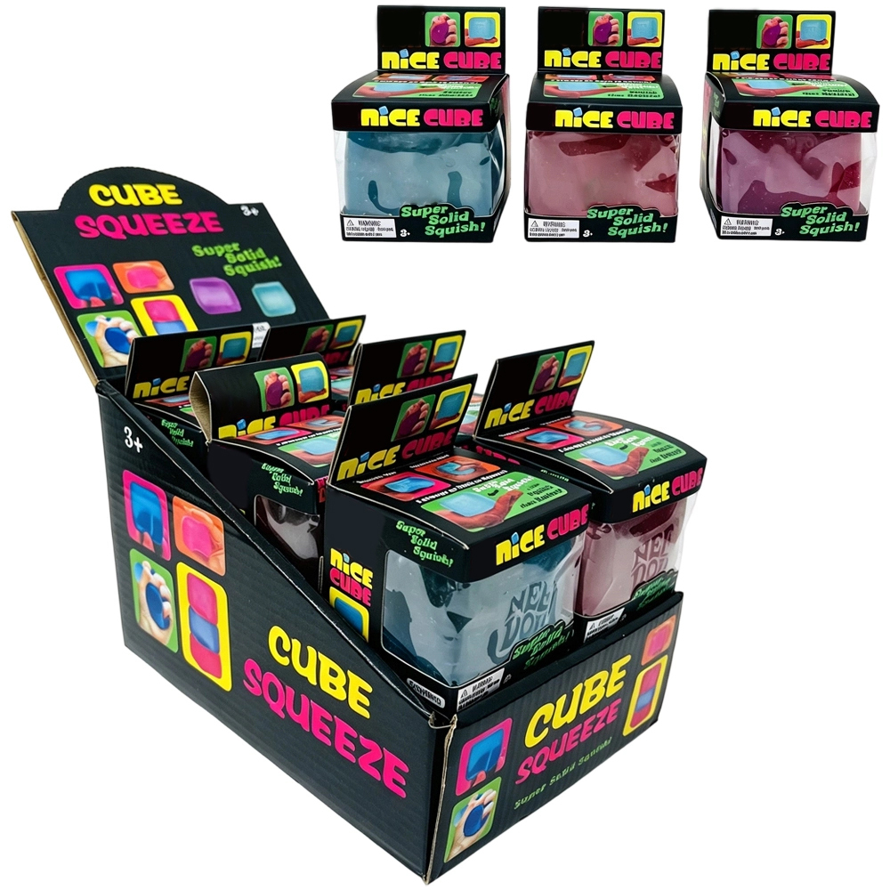 60 Pack KOCDAM USA Warehouse 5.5CM  Style Squishy Ice Nice Stress Cube