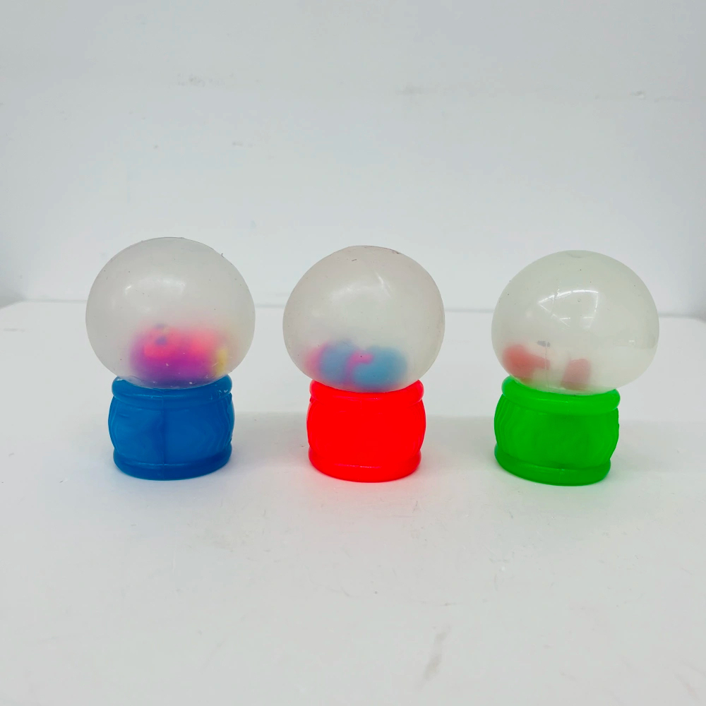 60 Pack kocdam USA Warehouse Style Christmas Snow Globe Flow Squishy Stress Relief Fidget Toys with Flashing Light for Kids