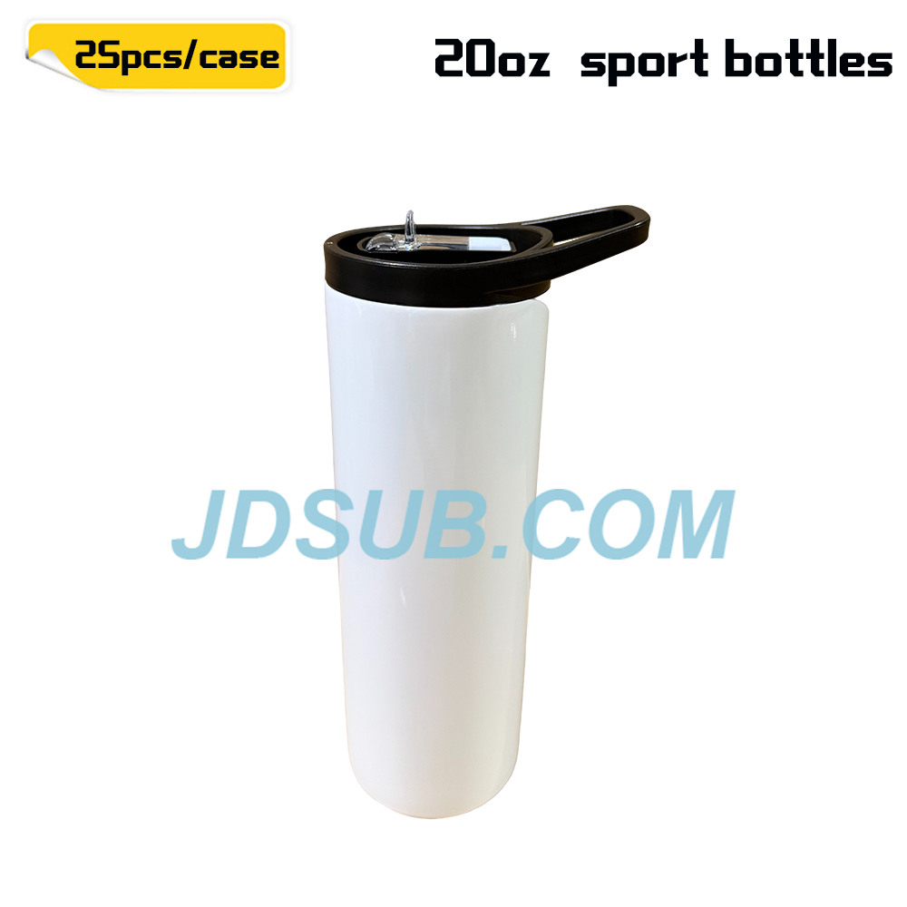 KOCDAM 25 Pack 20oz Old Sport Water Tumblers Water Bottles Sublimation Tumblers With Black Lids And Clear Lids