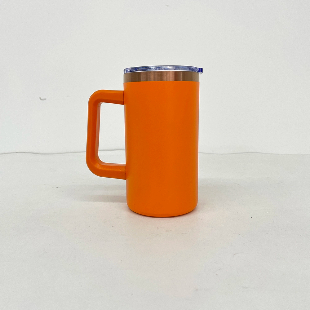 KOCDAM 25 Pack 20oz Colors Powder Coated Vacuum Stainless Steel Cups Coffee Mugs Copper Underneath With Plastic Straw