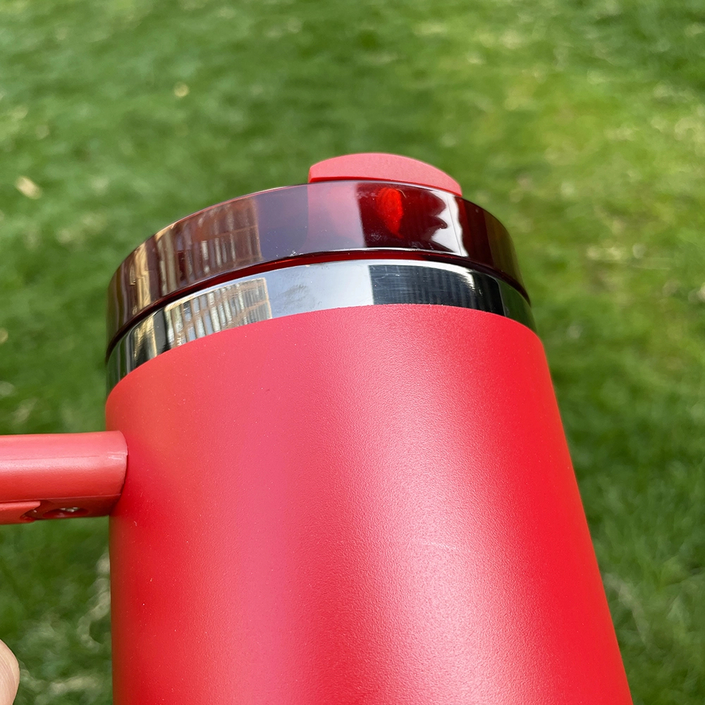 KOCDAM 20 Pack 40oz Red Engraved Mugs Powder-Coated Mugs  Black Underneath With Plastic Straws