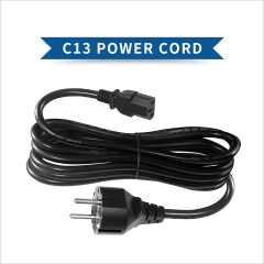 C13 European Standard Power Cord