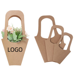 Large Kraftpaper Flower Basket