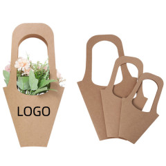 Medium Kraftpaper Flower Basket