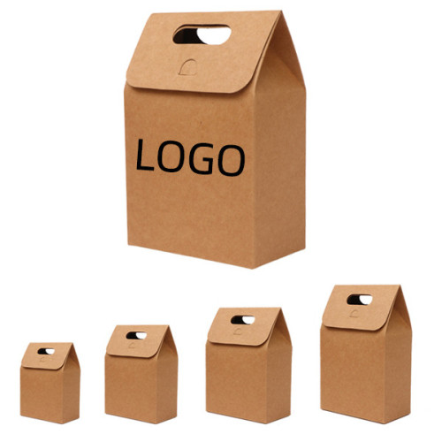 Kraft Paper Food Packaging Boxes(4 3/4" W x 7 1/16" H x 2 3/4" G),Paper