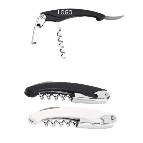 Stainless Steel Corkscrew Opener W/ Knife Blade,Opener