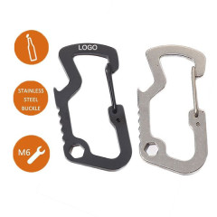 Multi-functional Stainless Steel Carabiner