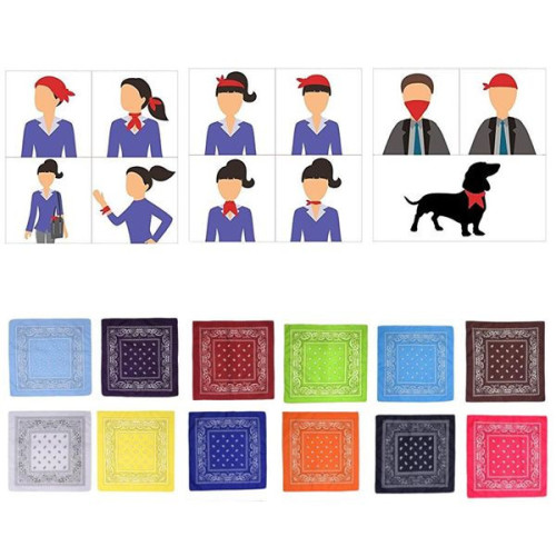 Polyester Square Sporting Bandana,Bandannas
