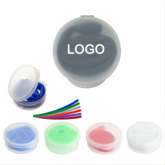 Reusable Silicone Drinking Straw In Case