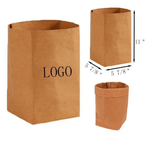 Washable Kraft Paper Storage Bag,Paper Bags