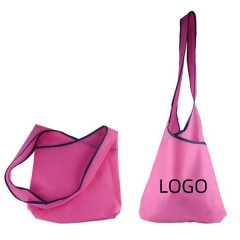 Non-woven Tote Bag W/ Overlapped Crossed Pocket