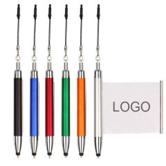 3-In-1 Ballpoint Pen W/Stylus & Roll Banner