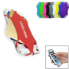 Silicone Phone Back Strap Card Holder