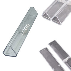 Plastic Clear Single Pen Box - Triangle