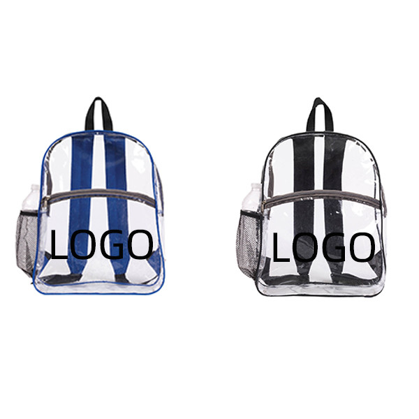 Clear PVC Mesh Pocket Backpack,Clear Stadium Bags