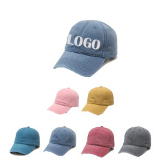 6 Panel Denim Baseball Cap