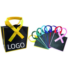 Non-woven Ribbon Grocery Tote Bag