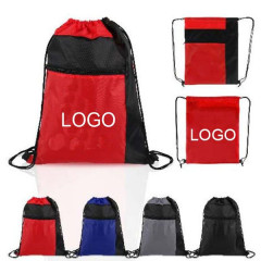 210D Color Pop Drawstring Backpack