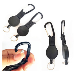 Carabiner Style Retractable Badge Reel