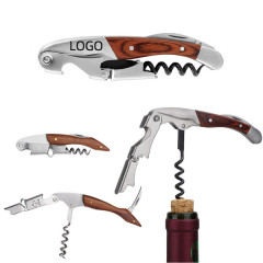 Multi-Function Wood Handle Wine Opener