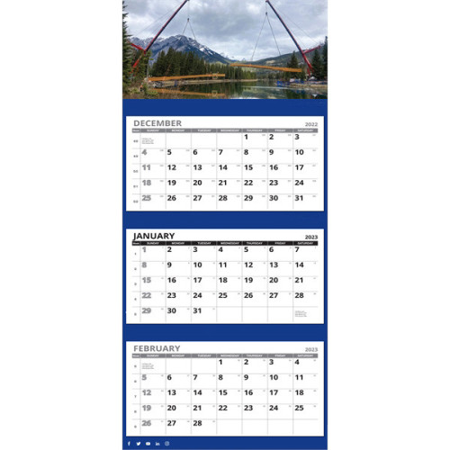 Three Month View Wall Calendar,New products