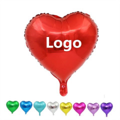 18 Inches Aluminum Foil Heart Shaped Balloons